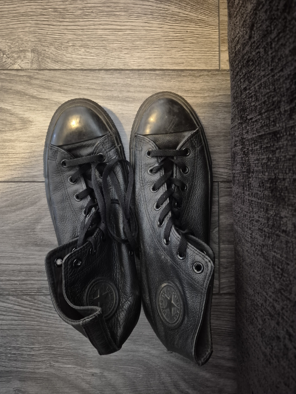 Converse Chuck Taylor All Star High Top Leather Black Mono - Men’s 12